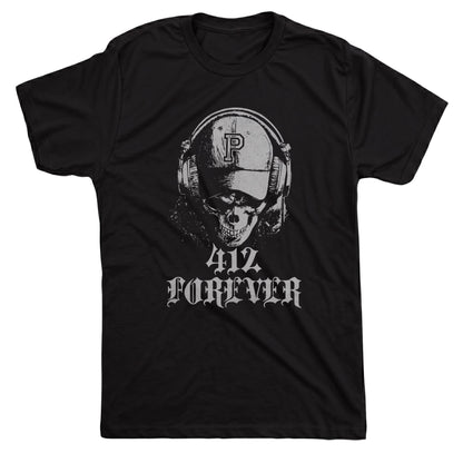 412 Forever Tee Black Mockup