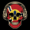 Stl Skull Tee Design Black