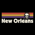 Retro Nola Tee Design Black