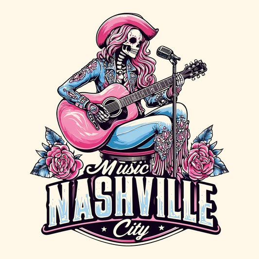 Glam Cowgirl Tee Design Ivory
