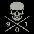 901 Cross Tee Design Black