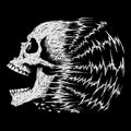 Brain Waves Tee Design Black