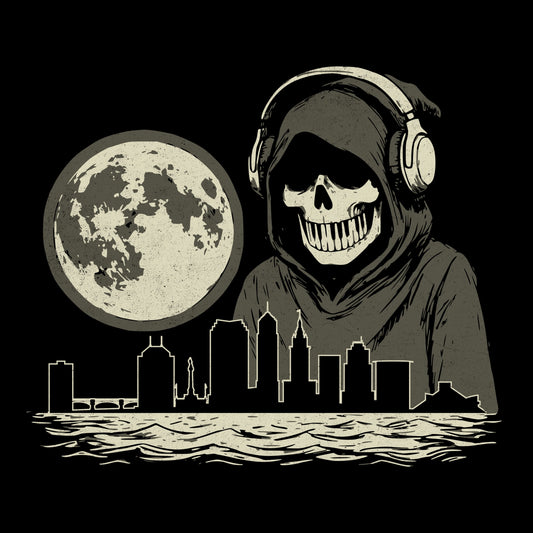 The Land at Night Tee Design Black
