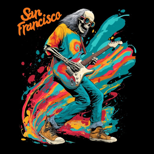 S.F. Prog Rock T-Shirt Design Black