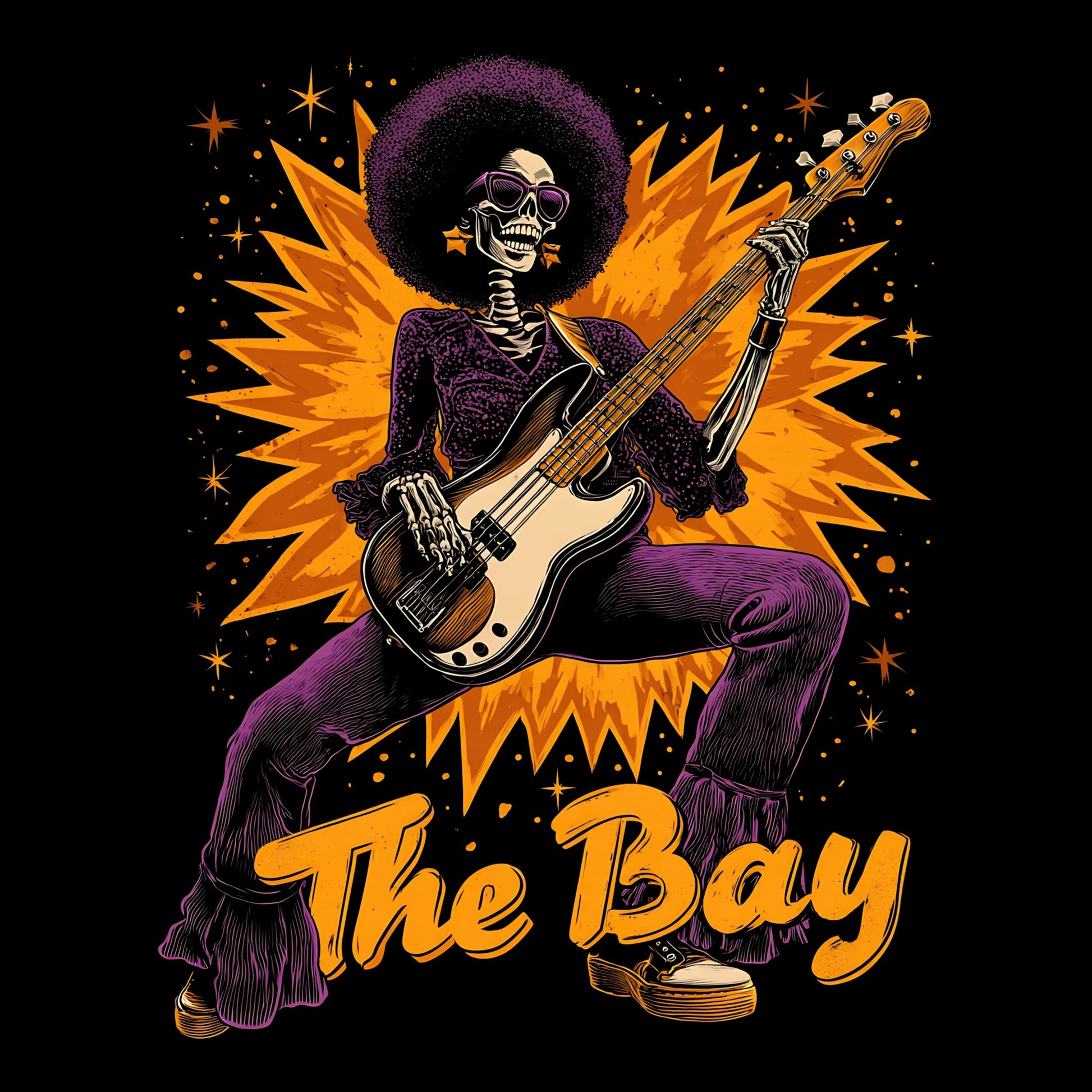 The Bay T-Shirt Design Black