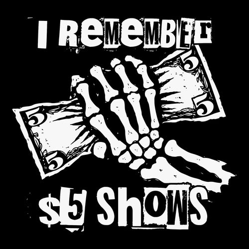 $5 Shows Tee Black Design