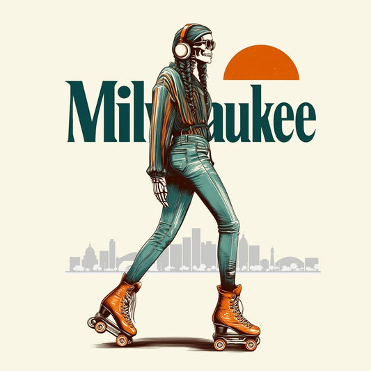 MKE Disco T-Shirt Design Natural