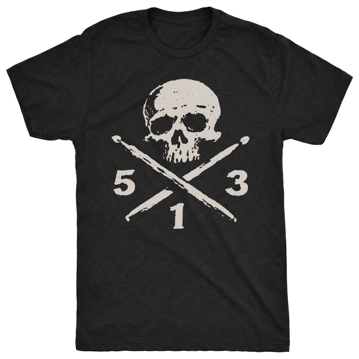 513 Skull Tee Black Mockup