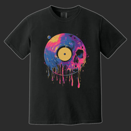 Vinyl Skull T-Shirt | Comfort Colors® 1717 Black