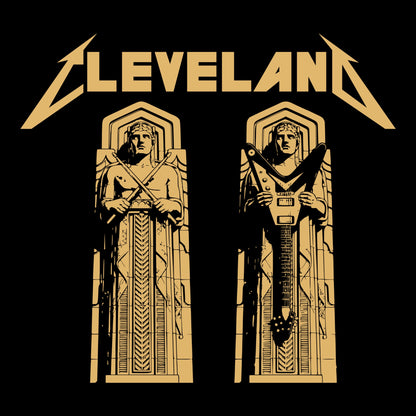 Cleveland Metal Tee Design Black