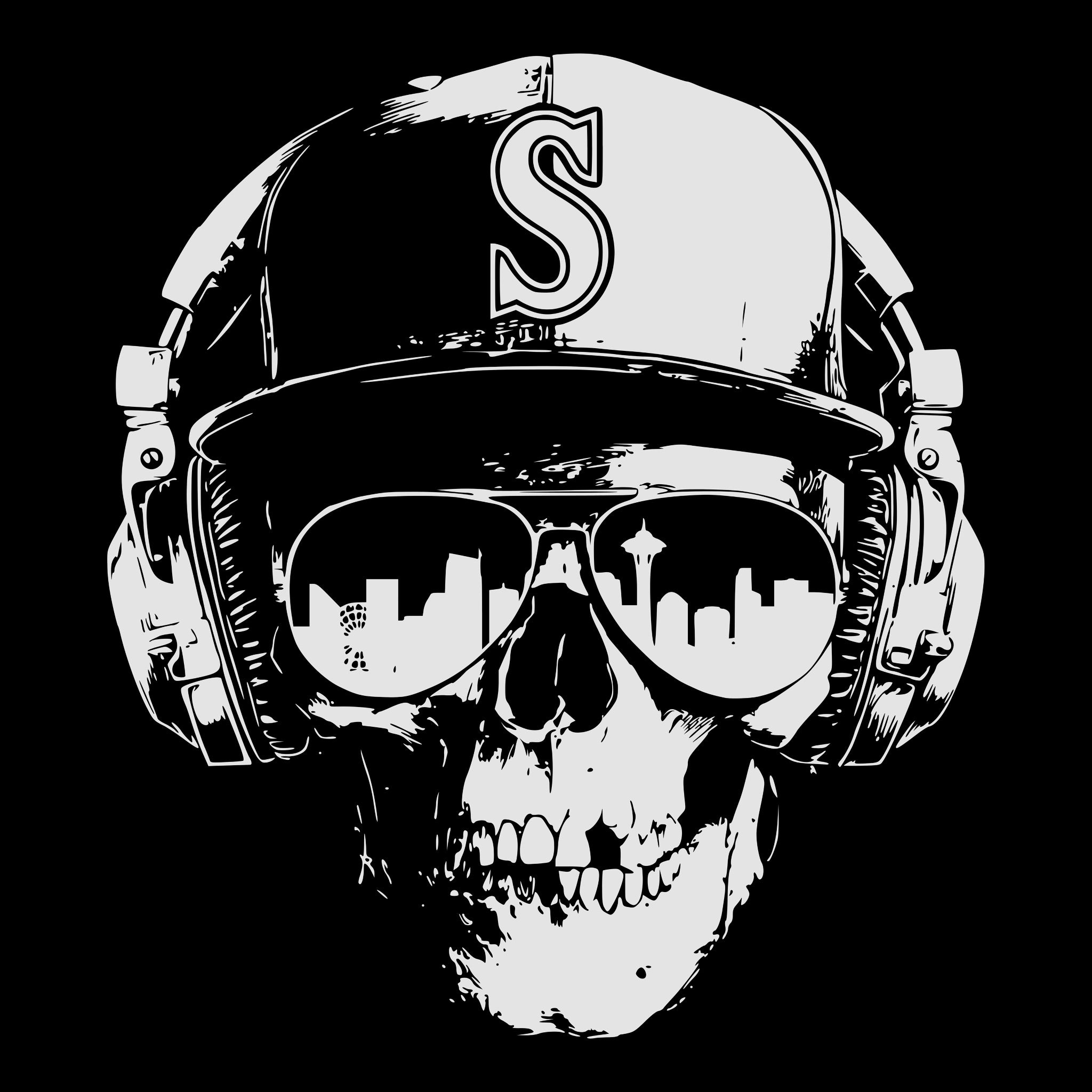 Seattle Smile Tee Design Black