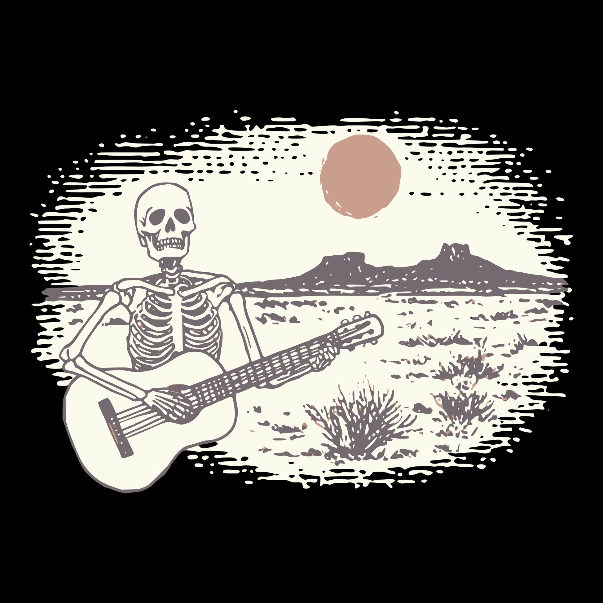 Desert Jams Tee Design Black