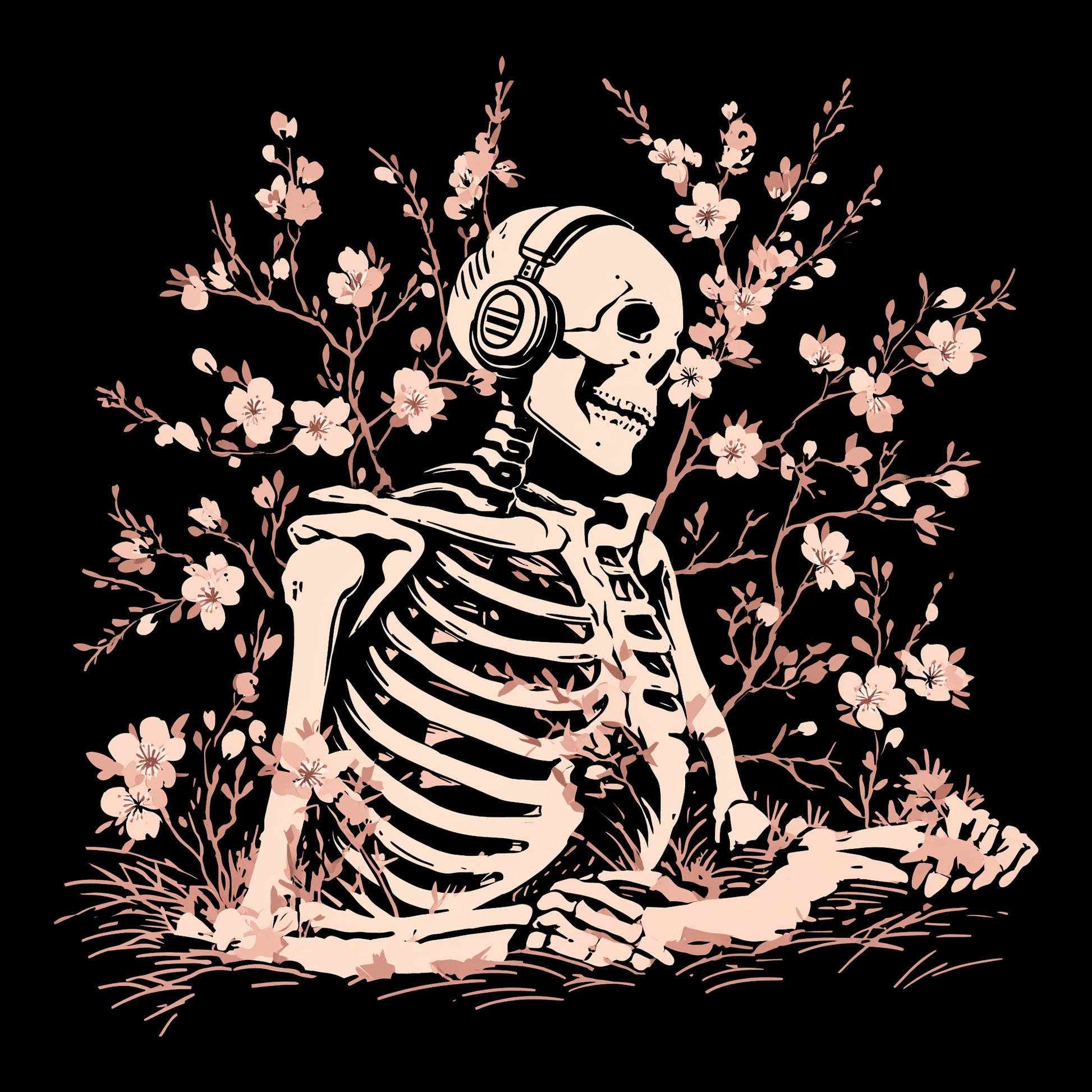 Half Buried Tee Design Black