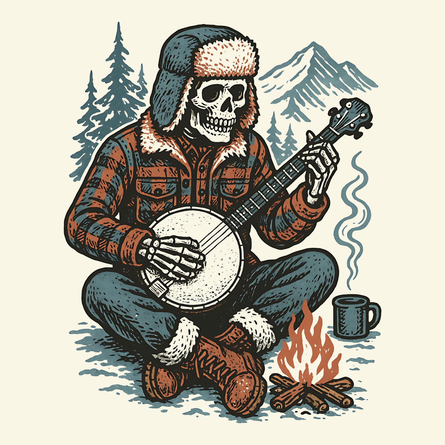 Snowbound Tee Design Natural