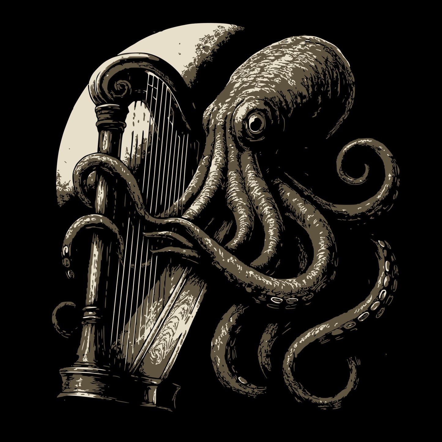 Ocean Serenade Tee Design Black