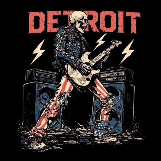 Detroit Hellraiser T-Shirt Design Black