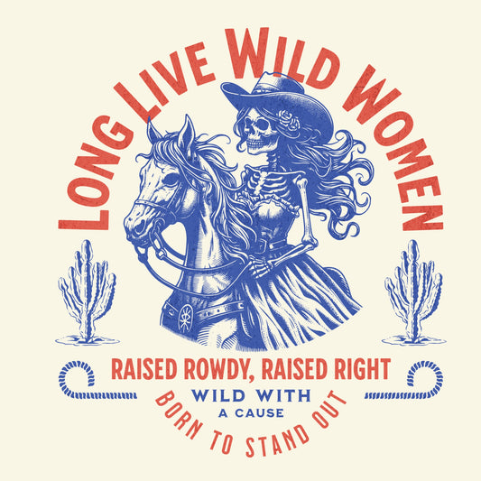 Wild Women Tee Design Natural