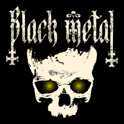 Black Metal Tee Design Black