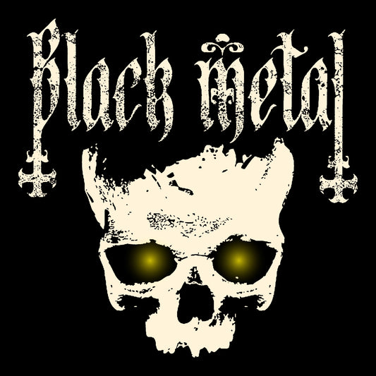 Black Metal Tee Design Black