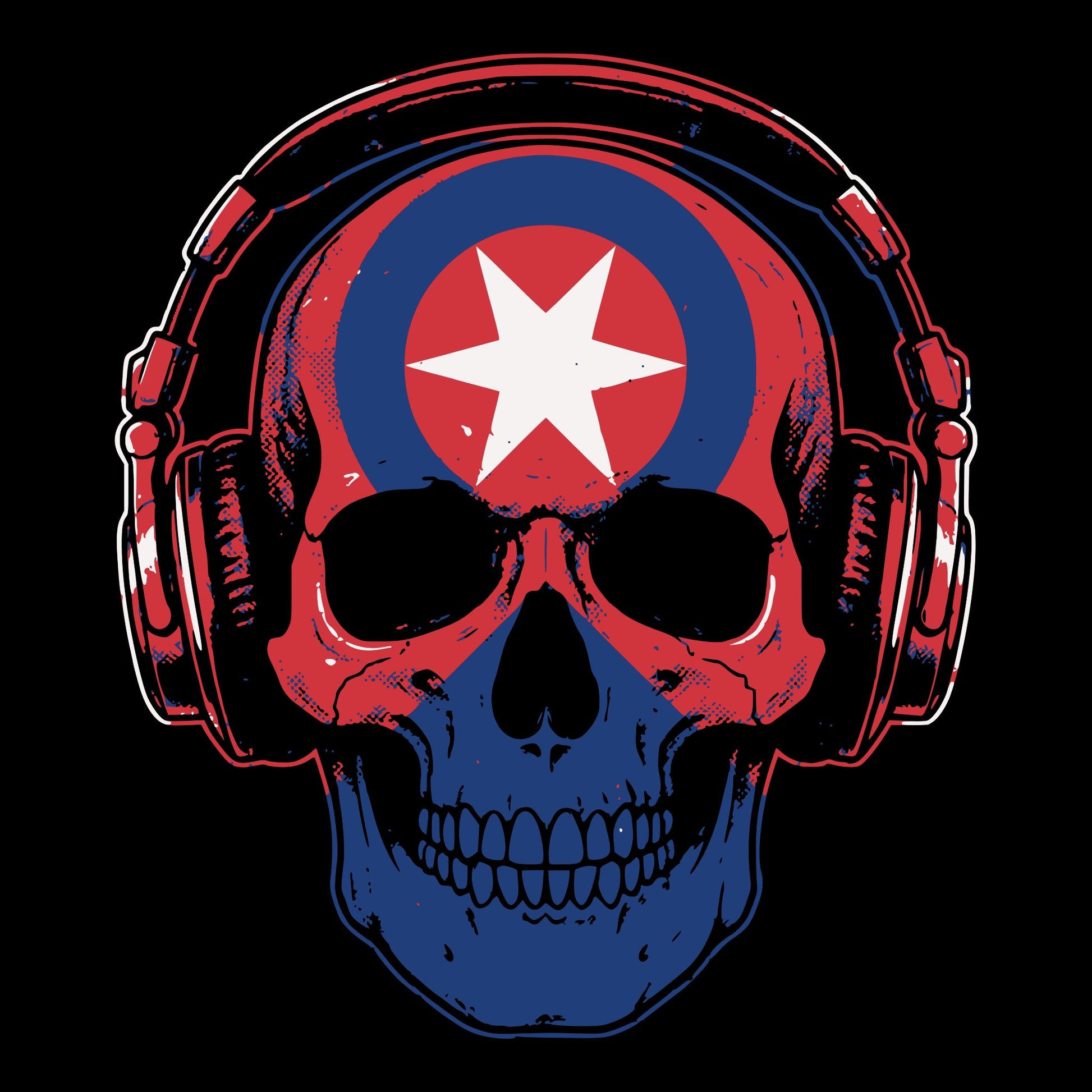 People's Flag Tee Design Black