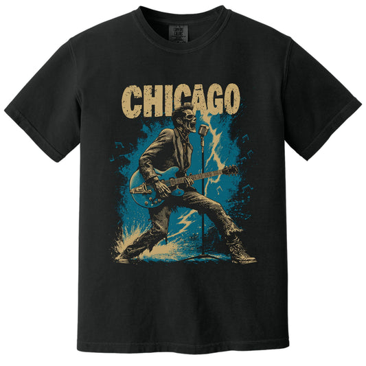 Chicago Lightning T-Shirt | Comfort Colors® 1717 Black