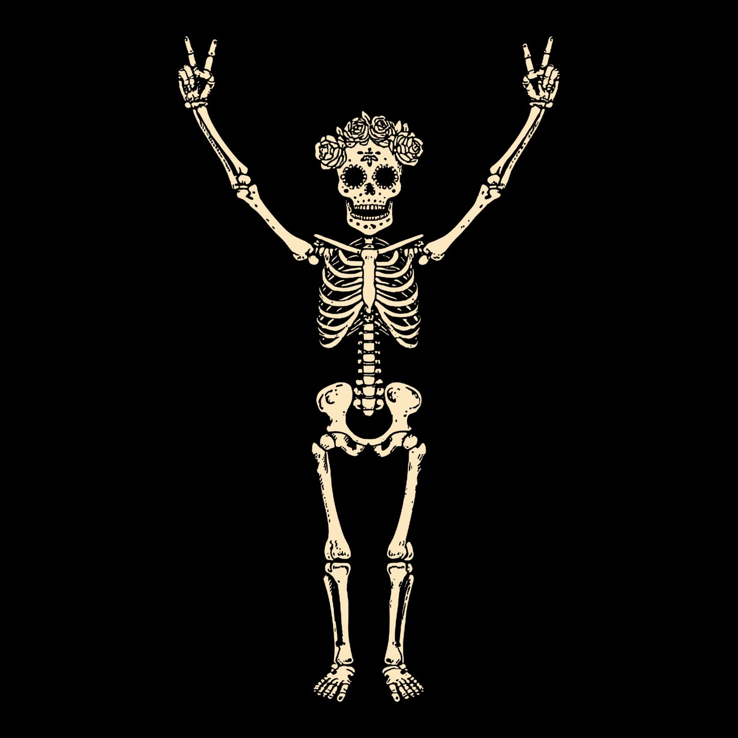 Peace Tee Design Black