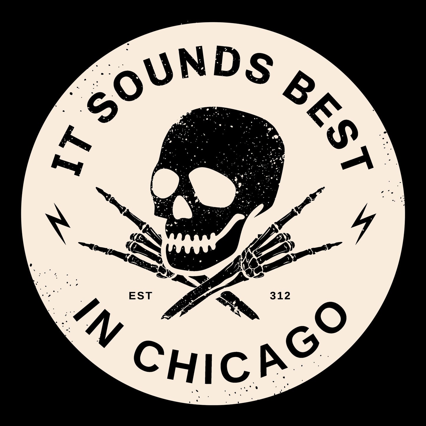 Best in Chicago Tee Design Black