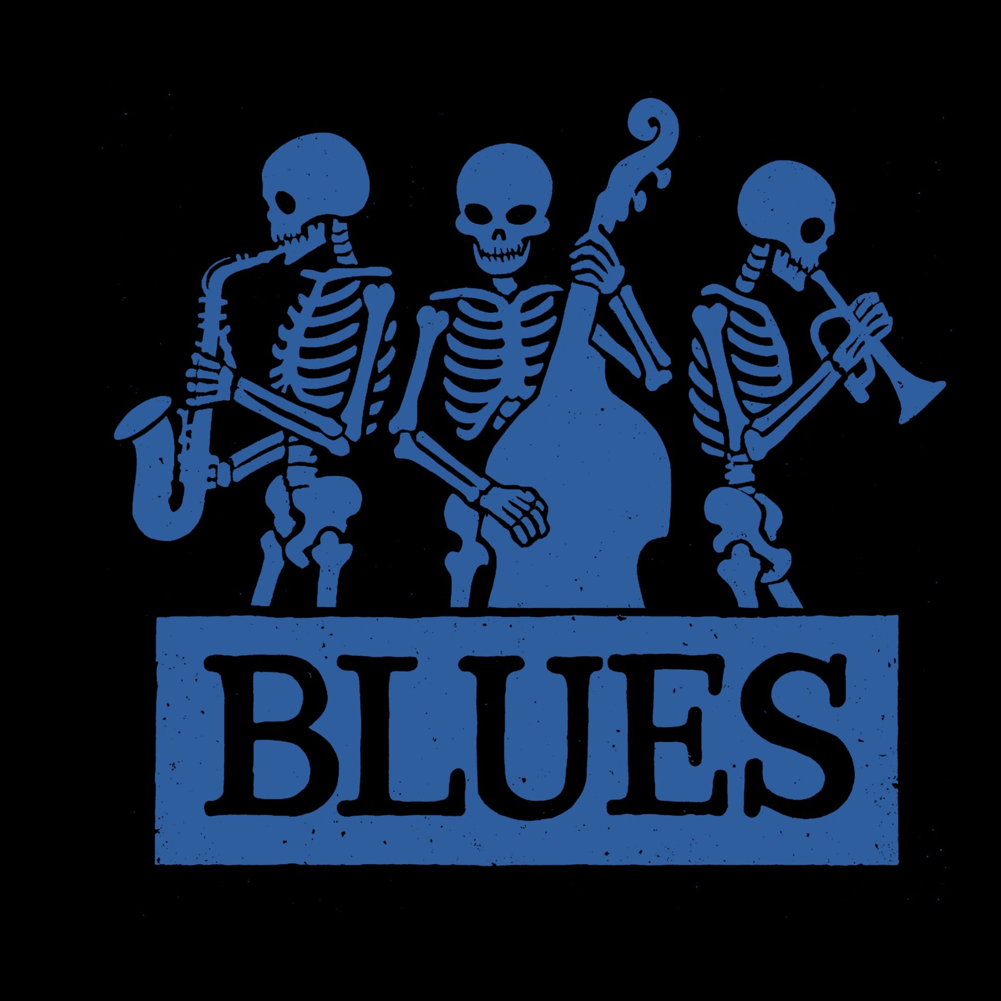 Blues Tee Design Black