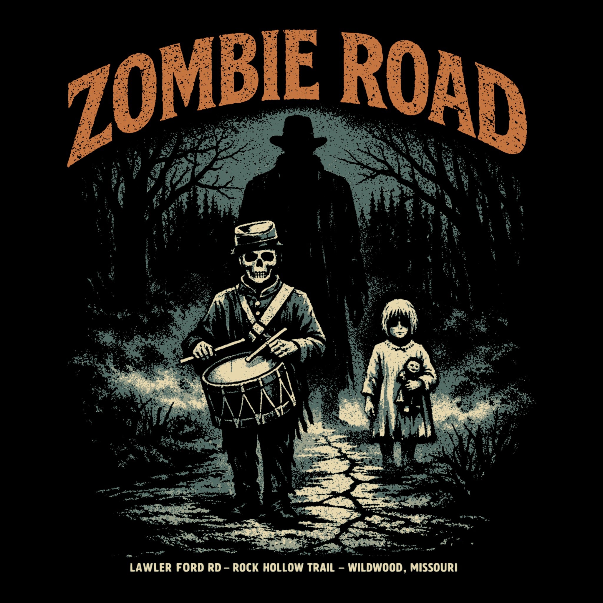 Zombie Road Tee Design Black