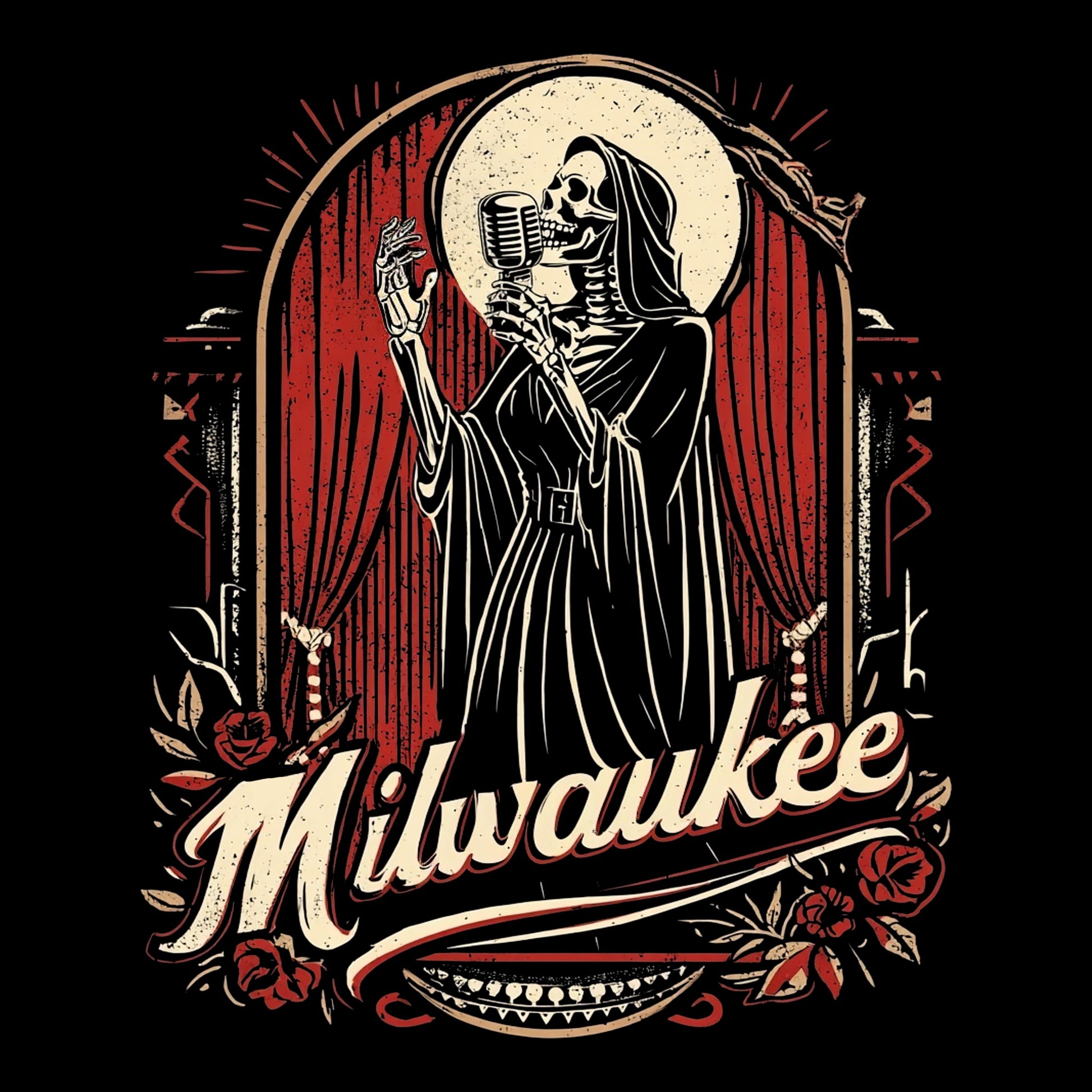 Pabst Theater T-Shirt Design Black