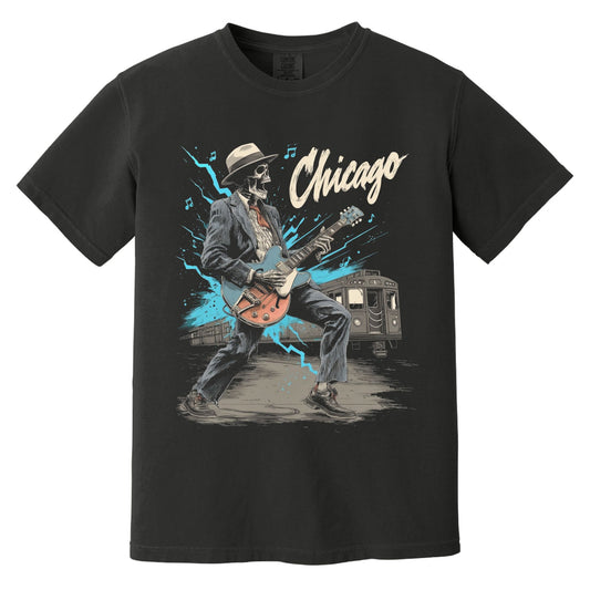 Chicago Rock T-Shirt | Comfort Colors® 1717 Black