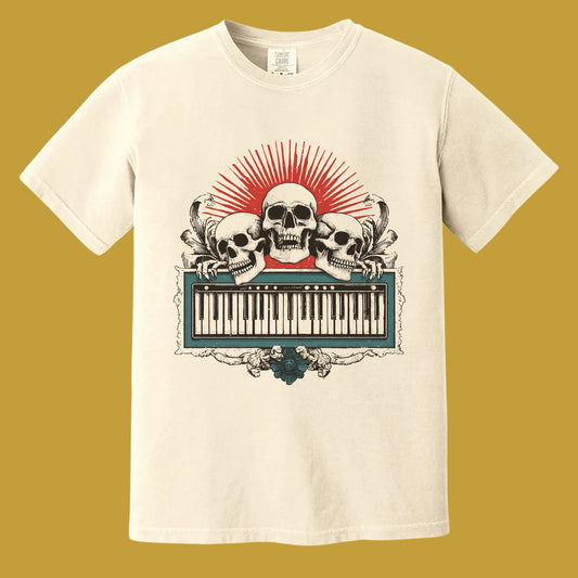 Haunted Keys T-Shirt | Comfort Colors® 1717 Ivory