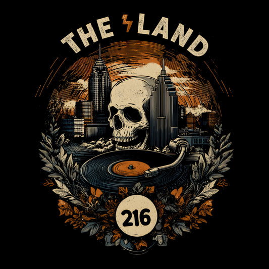 The Land Vinyl T-Shirt Design Black