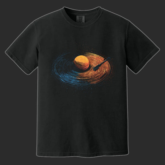 Vinyl Planet T-Shirt | Comfort Colors® 1717 Black