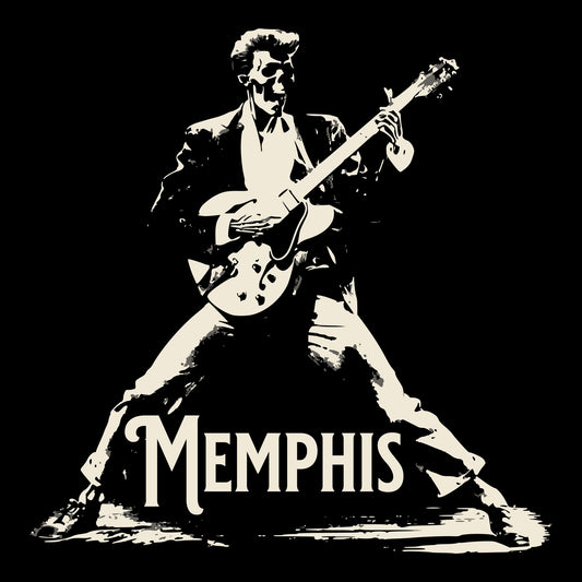Memphis Live Tee Design Black