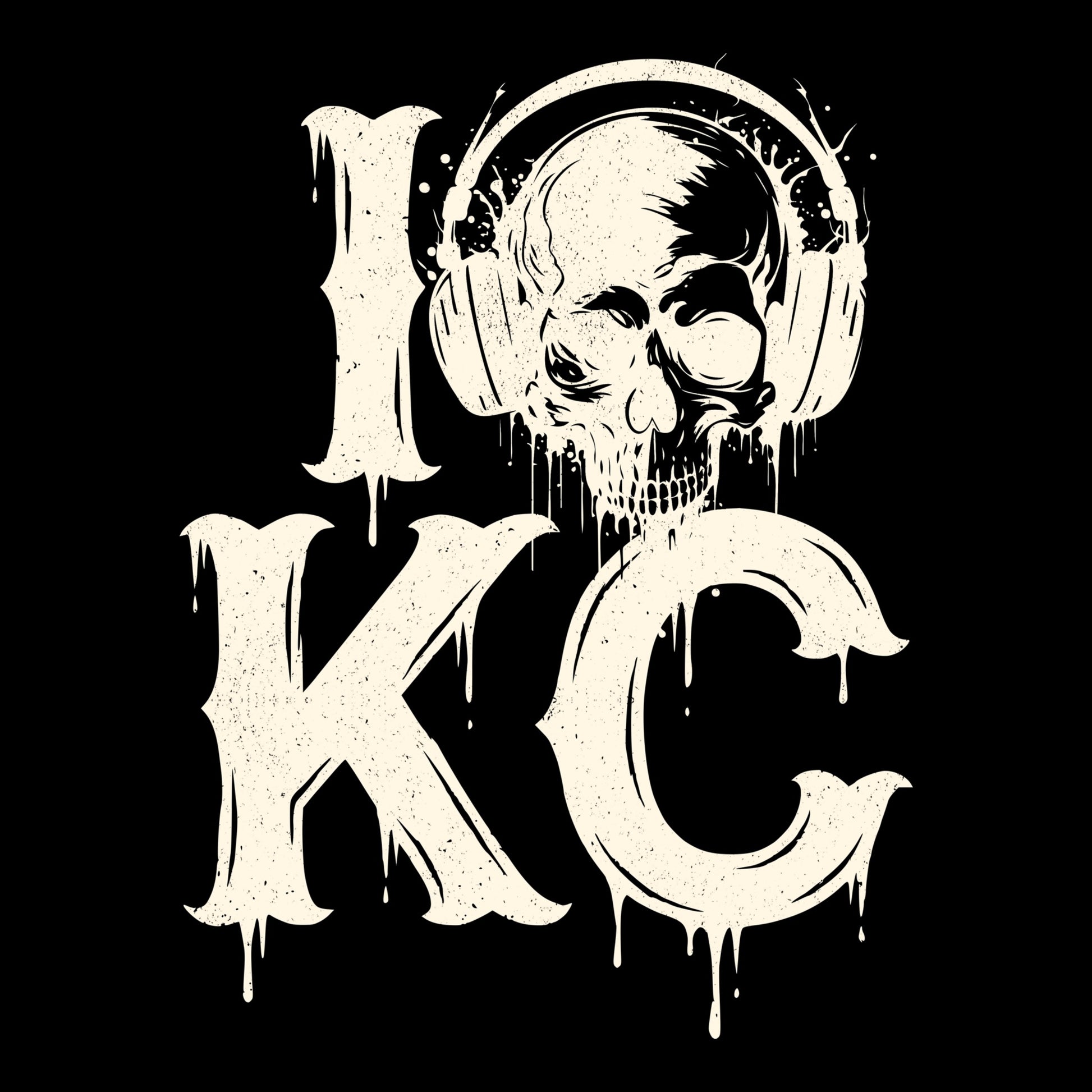 I Skull KC Tee Design Black