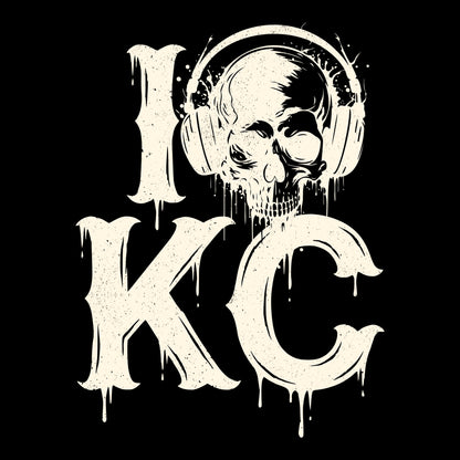 I Skull KC Tee Design Black