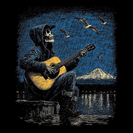 At The Docks Tee Design Black