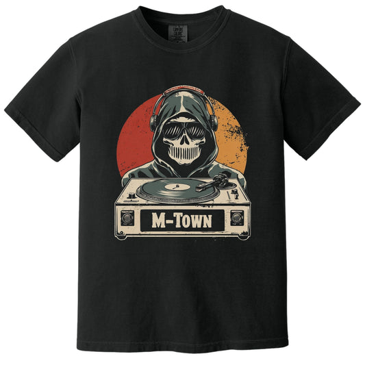 M-Town DJ Tee | Comfort Colors® 1717 Black