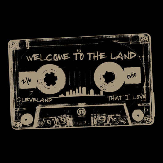 The Land Cassette Tee Design Black