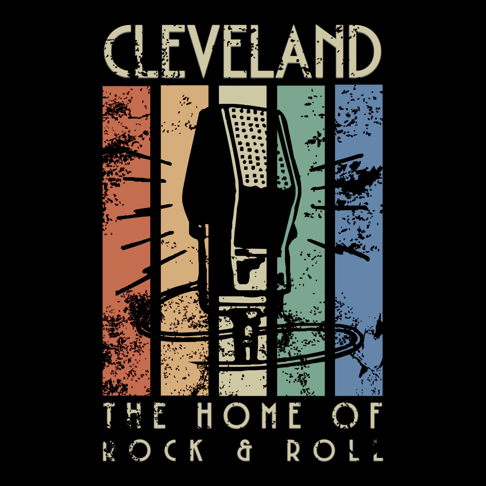 Cleveland Home of Rock and Roll T-Shirt | Vintage Microphone Tee