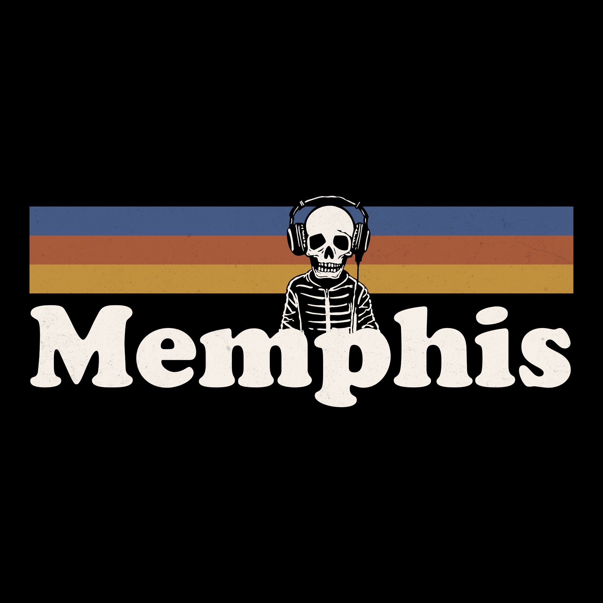 Retro Memphis Tee Design Black