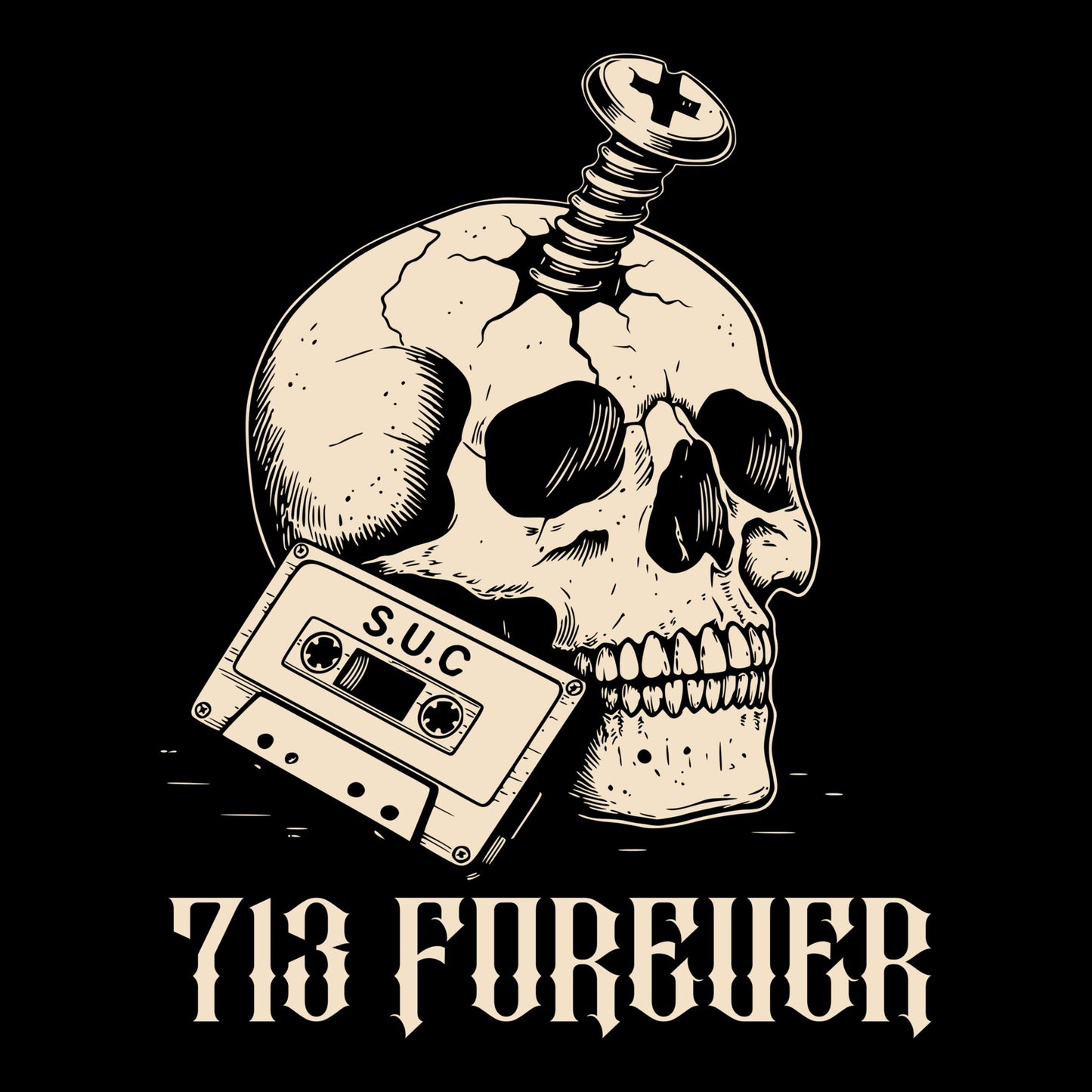 713 Forever Tee Black Design
