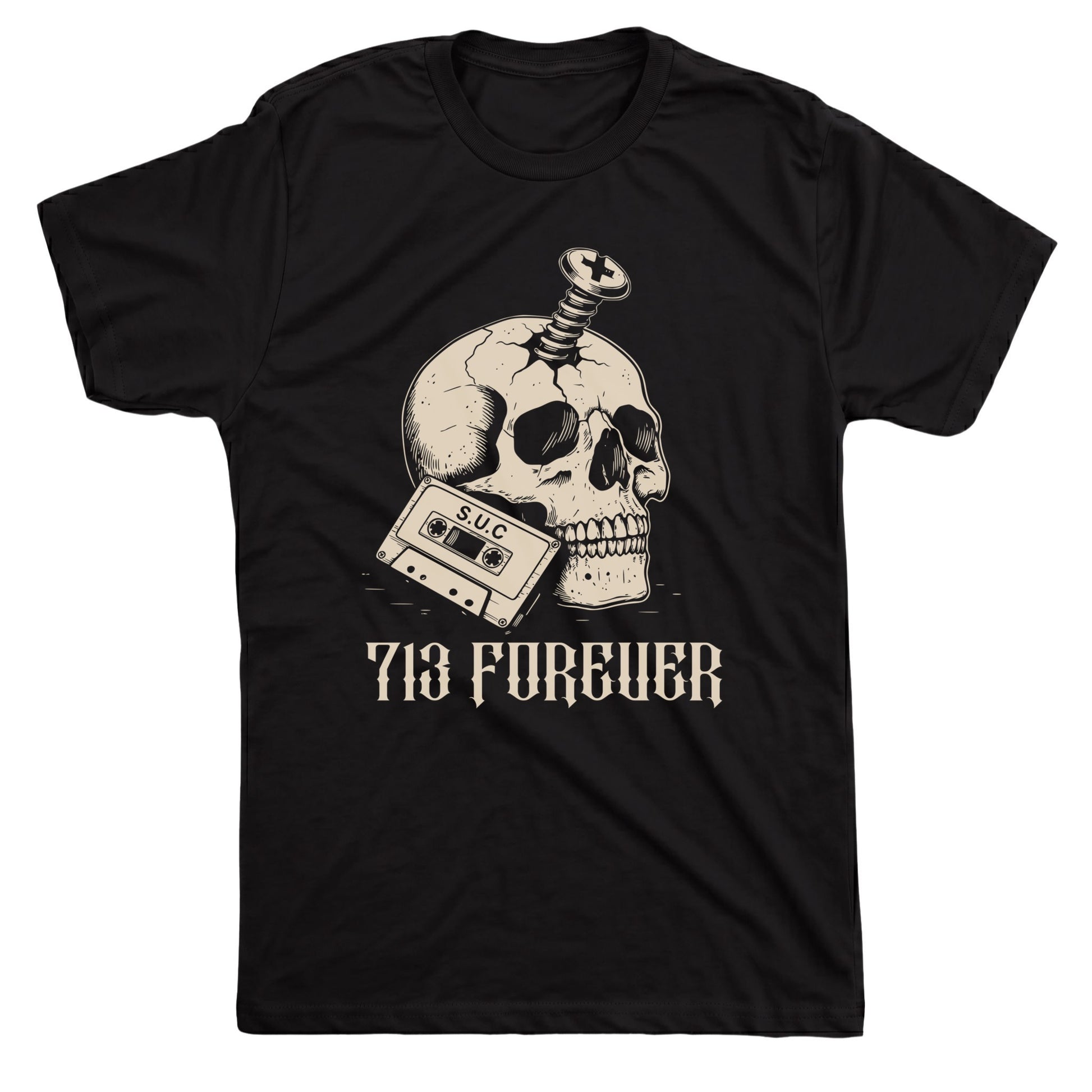 713 Forever Tee Black Mockup