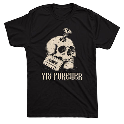 713 Forever Tee Black Mockup
