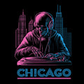 Chicago DJ T-Shirt Design Black