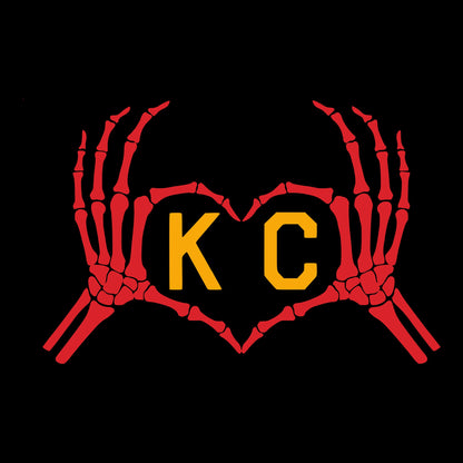 KC Heart Tee Design Black