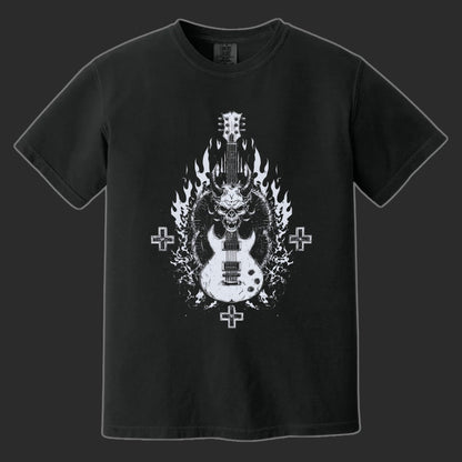 Devil Guitar T-Shirt | Comfort Colors® 1717 Black