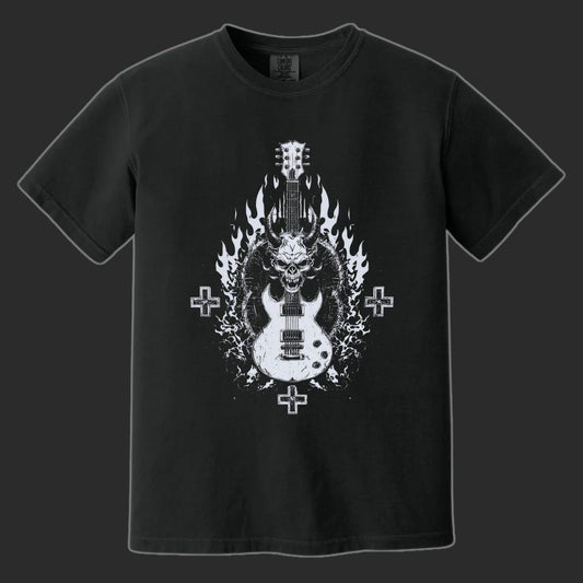 Devil Guitar T-Shirt | Comfort Colors® 1717 Black