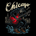 Lake Michigan Tee Design Black